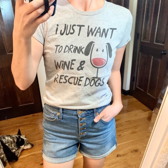 Tops - 💰 3 for $10💰Rescue Dog Graphic T Shirt